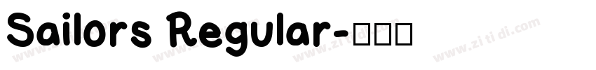 Sailors Regular字体转换